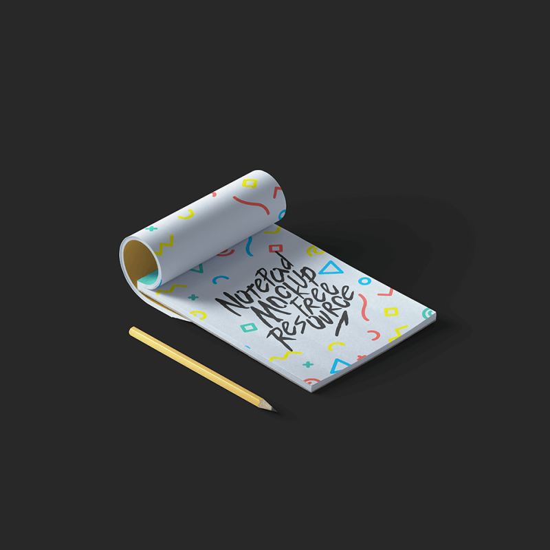 Classic-Free-Notepad-Mockup
