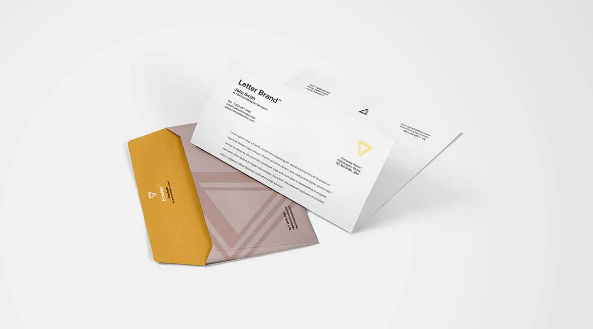 Envelope-with-Letter-Brand-Mockup